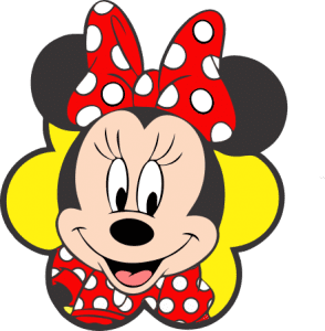 Turma do Mickey - Minnie Vermelha Rosto 2
