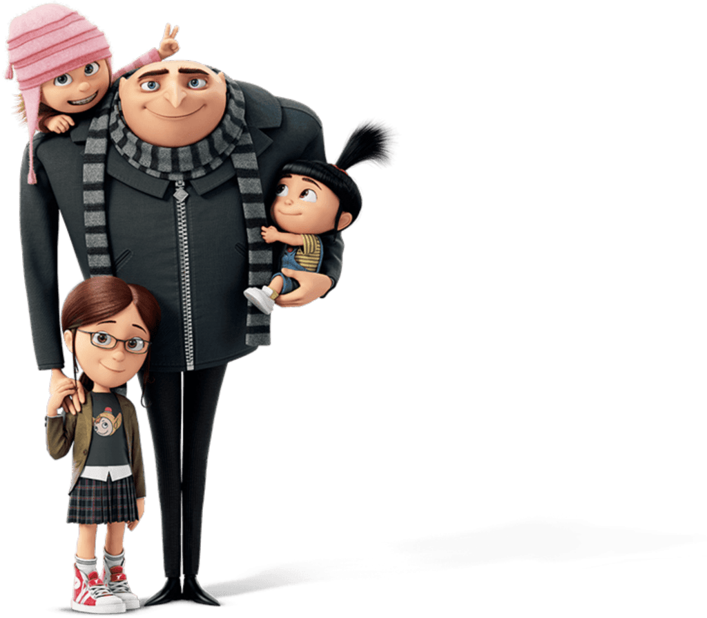 Meu Malvado Favorito Gru E Meninas Png