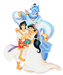 Aladdin - Aladdin, Jasmine e Gênio 