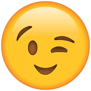 Emoji Piscadela 