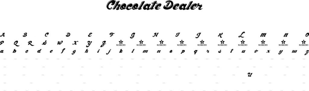Fonte Chocolate Dealer para Baixar Grátis