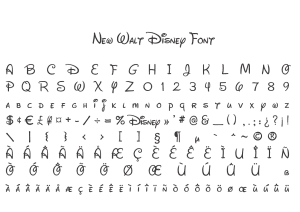 Fonte New Walt Disney Font para Baixar Grátis