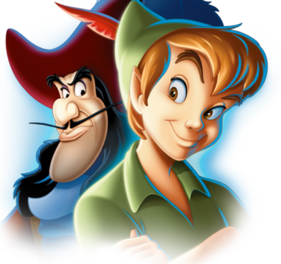 Peter Pan - Peter Pan e Capitão Gancho