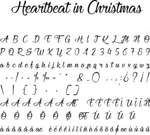 Fonte Heartbeat in Christmas para Baixar Grátis