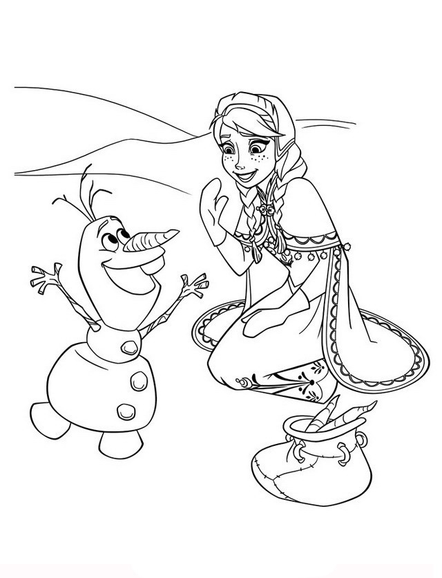 35 Desenhos Frozen para colorir - OrigamiAmi - Arte para toda a festa