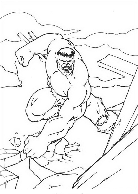 Desenhos Para Colorir Do Hulk