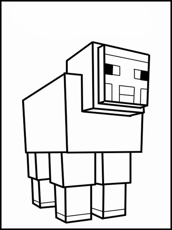 Desenho de Minecraft Bolo para colorir