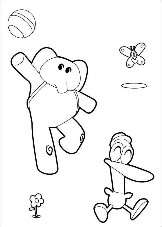 Desenhos Para Colorir E Imprimir Do Pocoyo