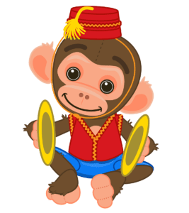 Imagem Brinquedo Macaco Músico Mundo Bita