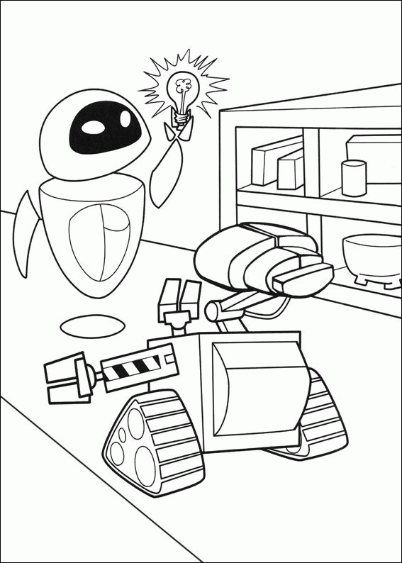 Desenhos Para Colorir Do Wall E Imagens E Moldes