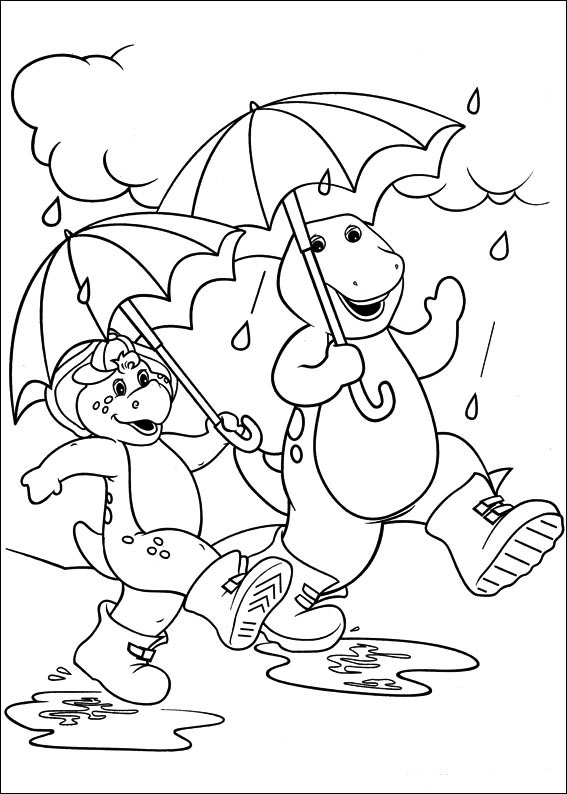 Desenhos Do Barney E Seus Amigos Para Colorir