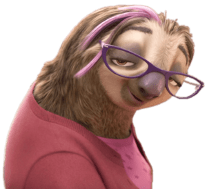 Zootopia - Priscilla the Sloth PNG
