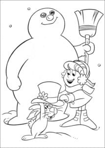 Desenhos do Frosty - O boneco de neve para colorir