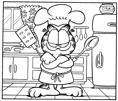 Desenhos Do Garfield Para Imprimir E Pintar Em Casa Imagens E Moldes