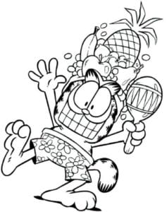 Imagens do Garfield para Colorir