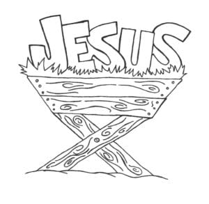 Desenho de Nome Jesus para colorir