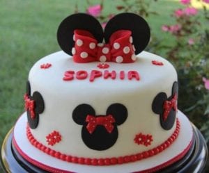 Bolo Aniversário da Minnie Mouse
