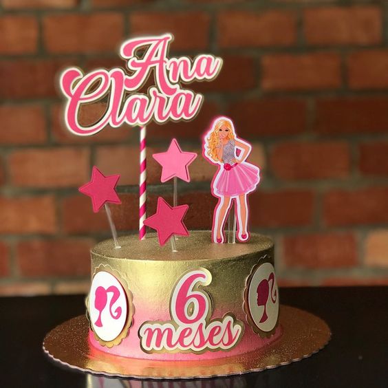 Topo de Bolo Barbie Bêbada para Imprimir, Bolo barbie bêbada, Bolo barbie,  Bolo de balão