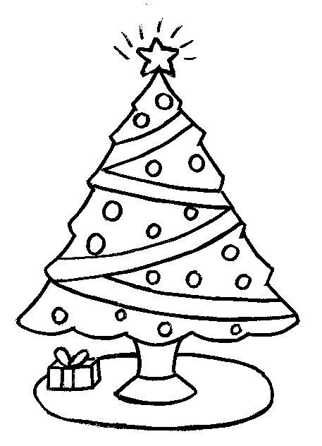 Desenho Arvore de Natal para Colorir -