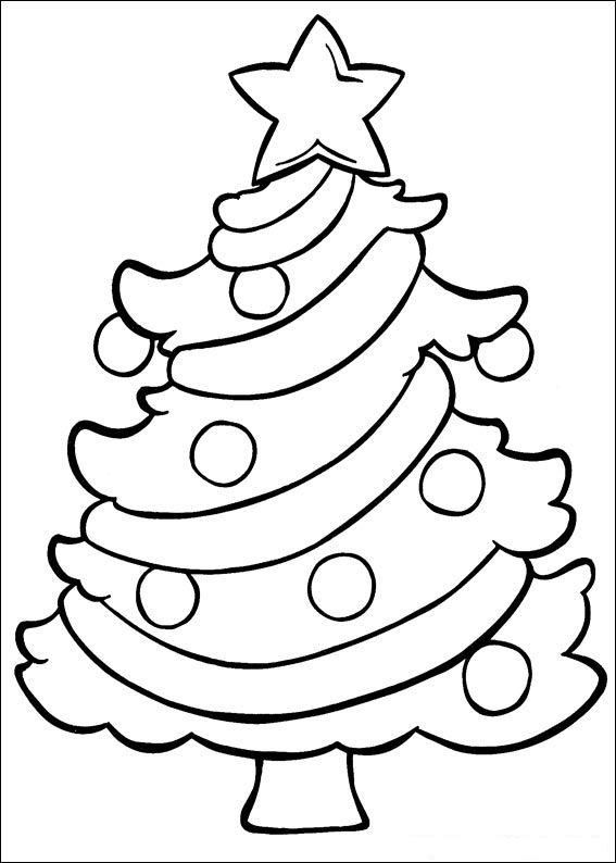 Desenho Arvore de Natal para Colorir -