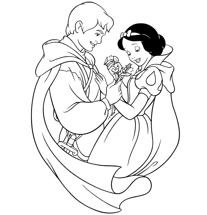 Desenhos Da Branca De Neve Para Colorir