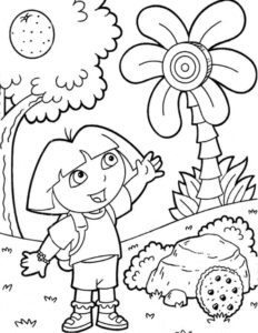 Desenhos da Dora a Aventureira para Colorir e Imprimir 