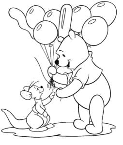 Figuras do Ursinho Pooh para colorir