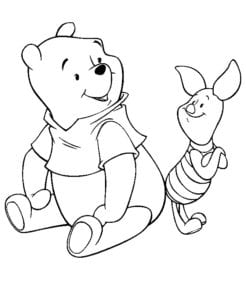 Desenhos para colorir do Ursinho Pooh