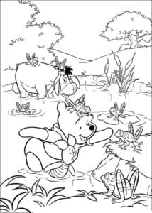 Desenhos do Ursinho Pooh para colorir