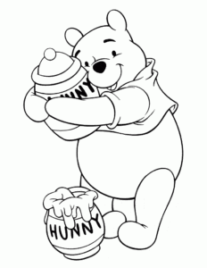Ursinho Pooh - Desenhos para colorir