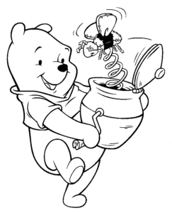 Desenhos para colorir do Ursinho Pooh