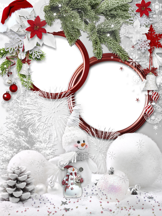 Arquivos Moldura de Natal para Fotos PNG fundo transparente -