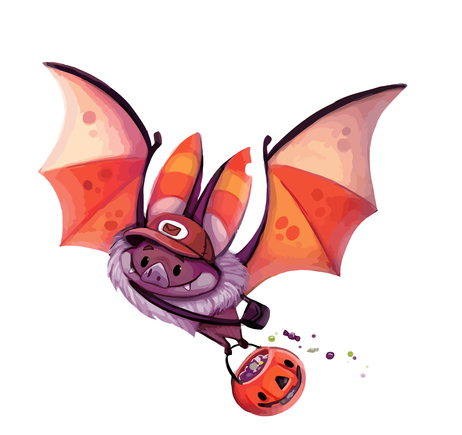 Desenho de morcego halloween PNG - Bat halloween PNG FREE!