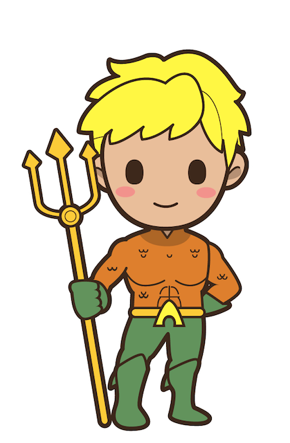 Figura Aquaman PNG para personalizar - Aquaman Cute PNG GRÁTIS!