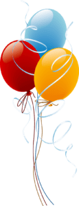 Arranjo Balões Aniversário PNG