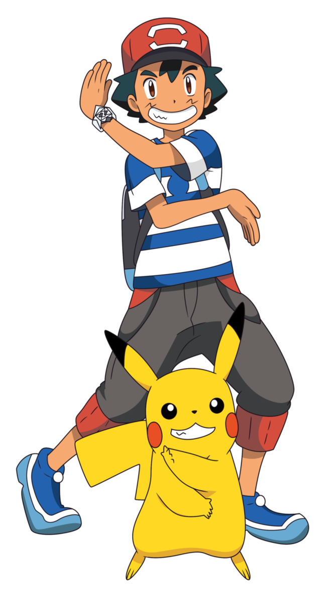 Vetorização: Ash e Pikachu