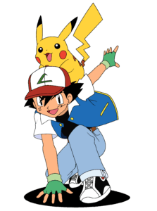 Ash e Pikachu Pokémon PNG