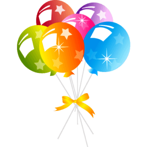 Balões Aniversário PNG