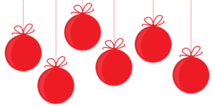 Bolas de Natal com Fundo Transparente