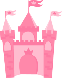 Castelo Rosa Princesas PNG