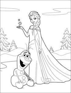 Desenhos Da Frozen Para Colorir