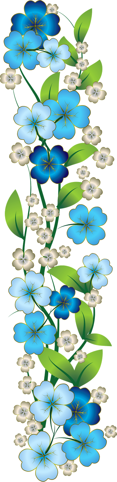 Ilustração Flor Azul PNG - flores fundo png - Imagens PNG GRÁTIS!
