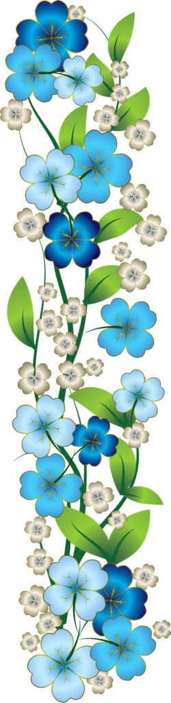 Ilustração Flor Azul Png 2077