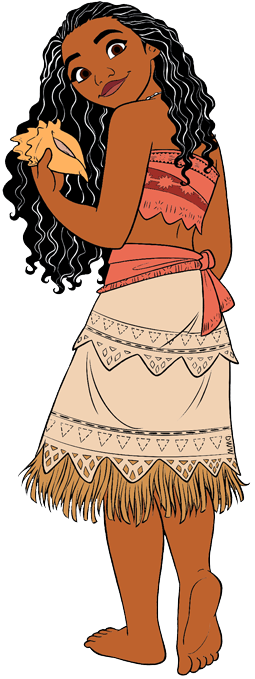 Ilustração Moana PNG