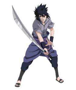PNG do Sasuke com a Espada na Mão