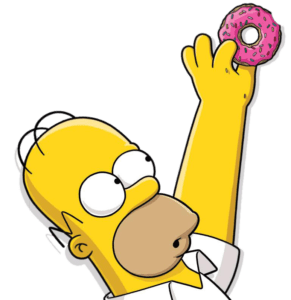 Png Simpsons com o Braço Esquerdo Levantado