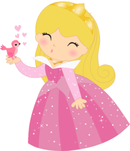 Princesa Aurora Bela Adormecida Cute Princesas PNG