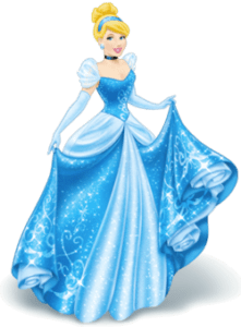 Princesa Cinderela com Fundo Transparente