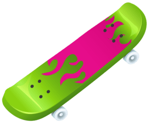 Skate com Fundo Transparente