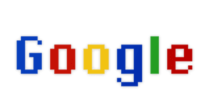 Google logo com fundo transparente